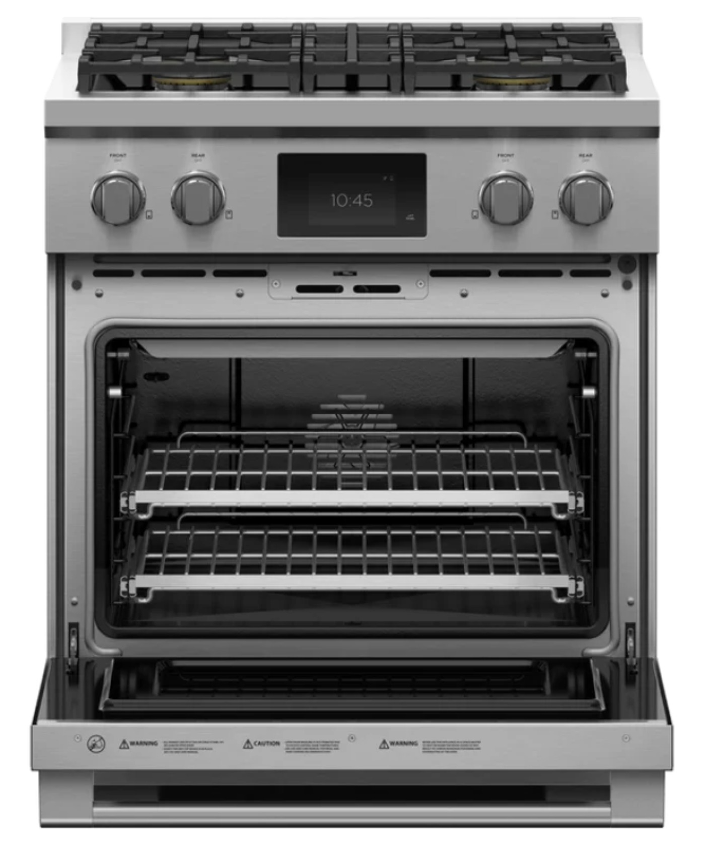 Fisher Paykel 30" Series 9 Professional 4 Burner Dual Fuel Self-Cleaning Range, LPG Stainless Steel - RDV3304L