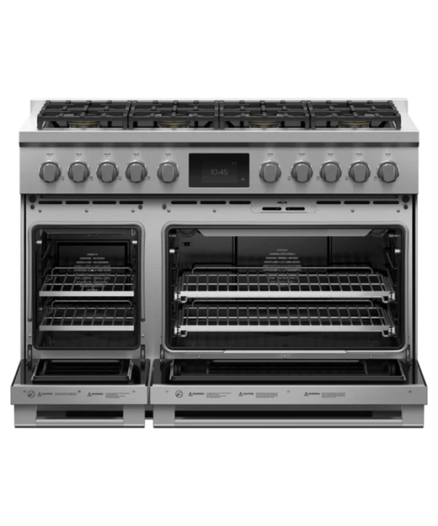 Fisher Paykel 48" Series 9 Professional 8 Burner Dual Fuel Self-Cleaning Range, Natural Gas Stainless Steel - RDV3488N