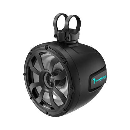 Diamond Audio 10" 2-Way Marine Tower Speaker w/Titanium Dome Tweeter (Black) - POD10F4B