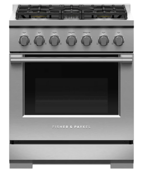 Fisher Paykel Gas Range, 30", 5 Burners, LPG Other - RGV3305L