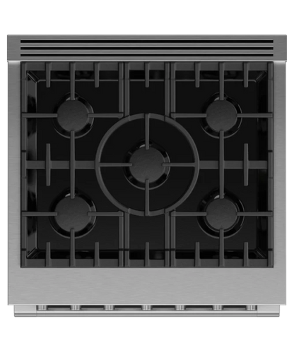 Fisher Paykel 30" Series 7 Professional 5 Burner Gas Range, Natural Gas Stainless Steel - RGV3305N