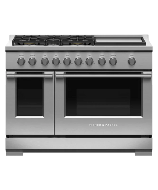 Fisher Paykel Gas Range, 48", 5 Burners with Griddle, LPG Other - RGV3485GDL
