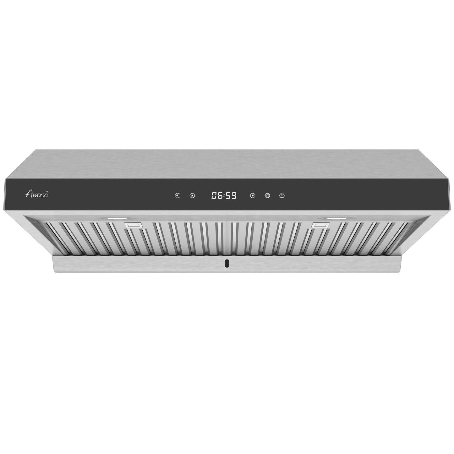AWOCO  RH-R06-G Under Cabinet Range Hood - Tempered Glass Panel - 900 CFM - RH-R06-G30