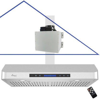 RH-SP06-T Quiet Split Range Hood - 6inch Top Vent - 800CFM
