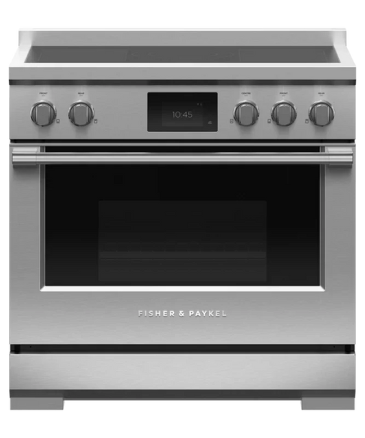 Fisher Paykel 36" Series 9 Professional 5 Zone Induction Self-Cleaning Range, 2 SmartZones Stainless Steel - RIV3365