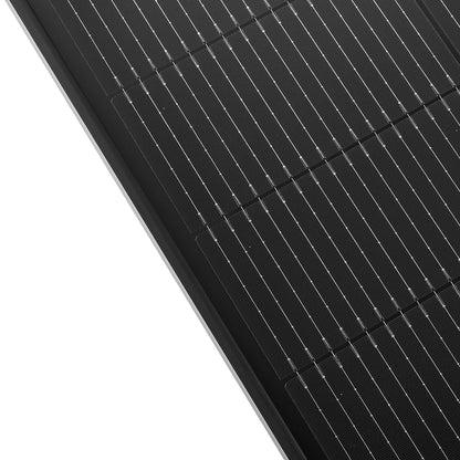 Rich Solar 130 SLIM ONYX | 130 Watt Slim Solar Panel | Compact 12V Narrow Panel for Vans, Campers, Boats   - RS-M130SLB