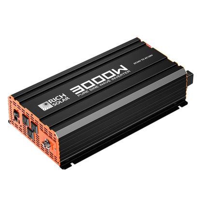 Rich Solar PURE MAX 3K | 3000 Watt (3kW) 24 Volt Industrial Pure Sine Wave Inverter | Premier 3000W 24V Off-Grid Inverter for RVs, Trailers, Campers, Vans, Trucks, Overlanders, Boats | #1 Ranked 24V Pure Sine Wave Inverter - RS-V3P24