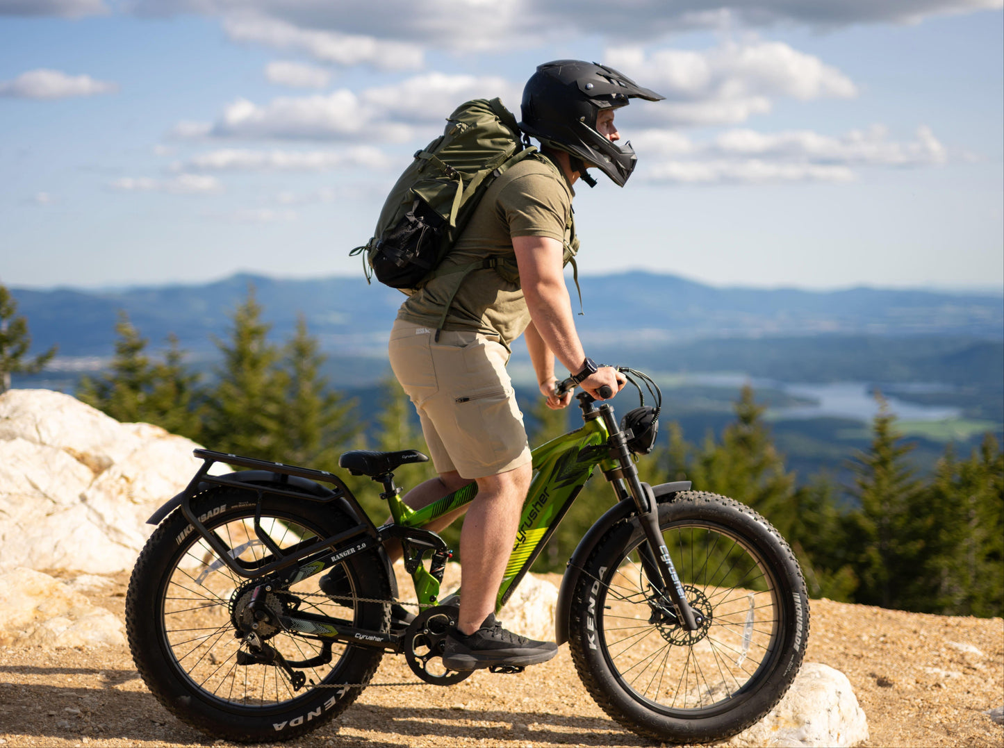 Cyrusher Ranger 2.0 Step-Over Full-Suspension E-Bike - US-RNGR2.0-WH