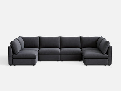 LINSY HOME RUBIK V 4 Seats with 2 Corners - S500-01X-6002-US-SPF-Sofa-0