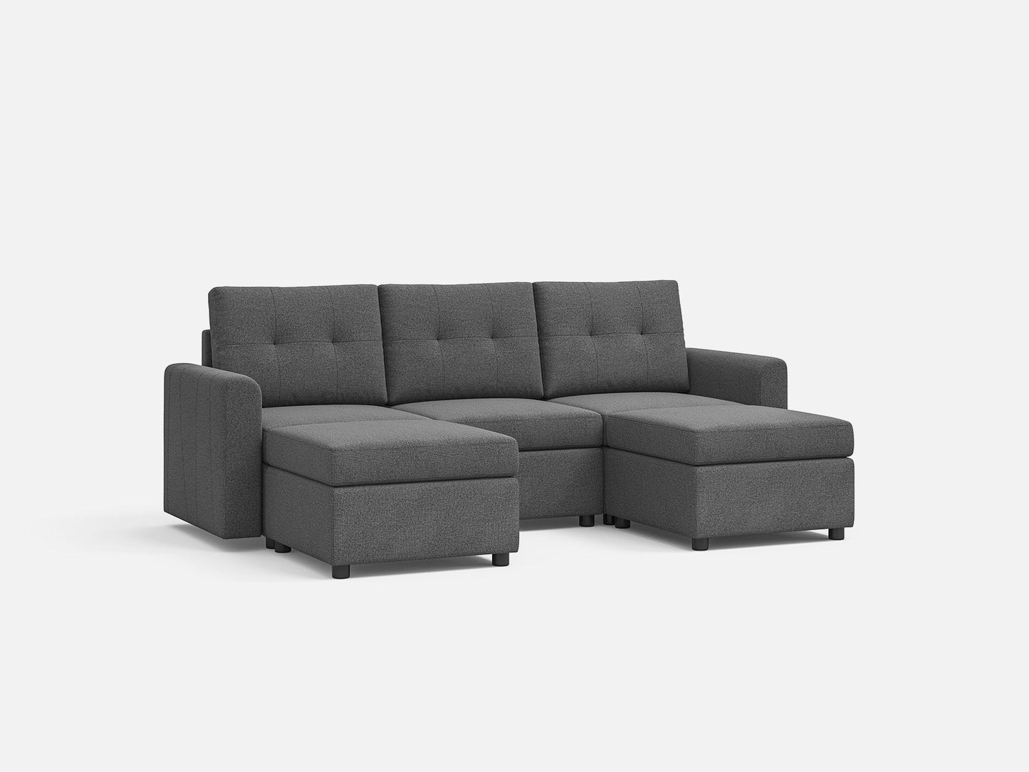 LINSY HOME RUBIK III 3 Seats with 2 Ottomans - US-LH-SPF-Sofa-S800-F11-32-0-00