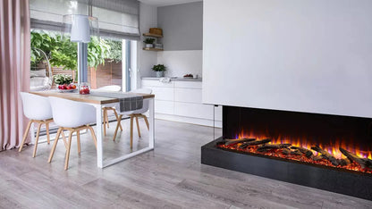 SimpliFire 43" Scion Trinity 3-Sided Linear Electric Fireplace - SF-SCT43-BK