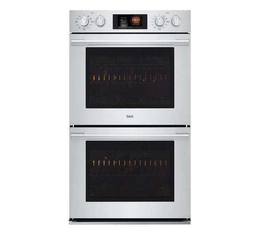 Signature Kitchen Suite SKSDV3002S 30-inch Double Wall Oven with Steam-Combi Stainless Steel - SKSDV3002S