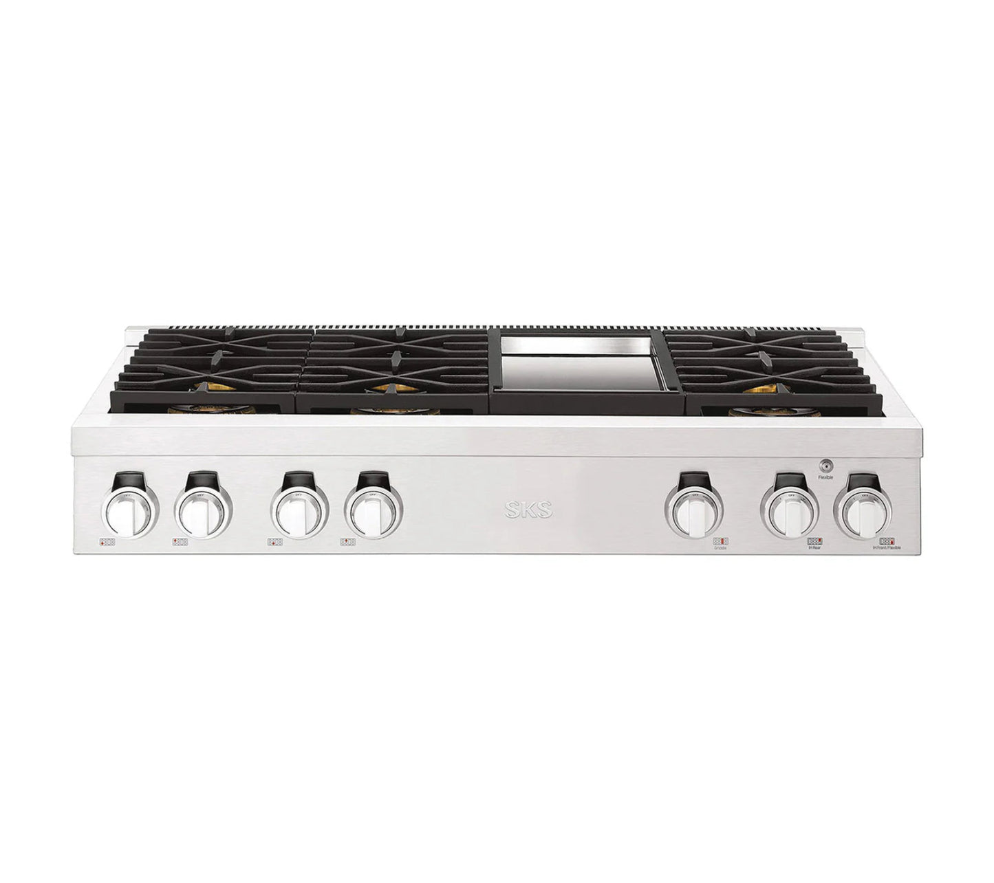 Signature Kitchen Suite SKSDR360SS 36-inch Dual-Fuel Pro Range with Steam-Combi Oven and Sous Vide Stainless Steel - SKSDR360SS