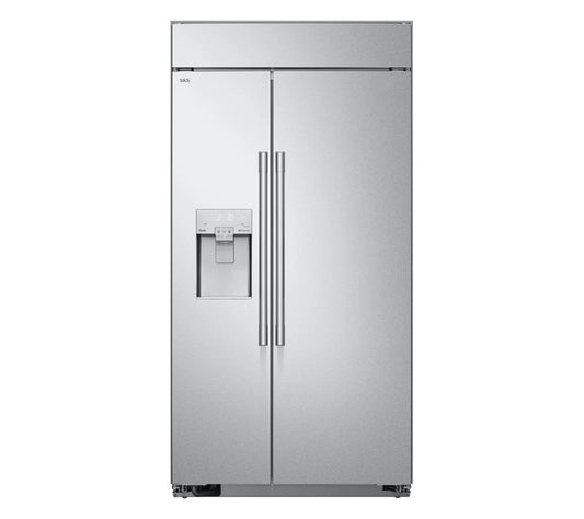 Signature Kitchen Suite SKSSB4202S 42-inch Built-in Side-by-Side Refrigerator Stainless Steel - SKSSB4202S