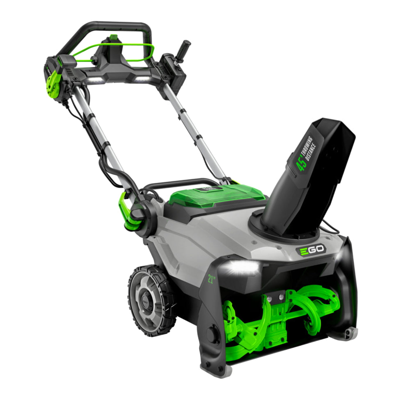 EGO Power+ 21" Single-Stage Snow Blower with Peak Power and Heated Handle Grips, (2) 6.0Ah Batteries and Dual Port Charger - SNT2134