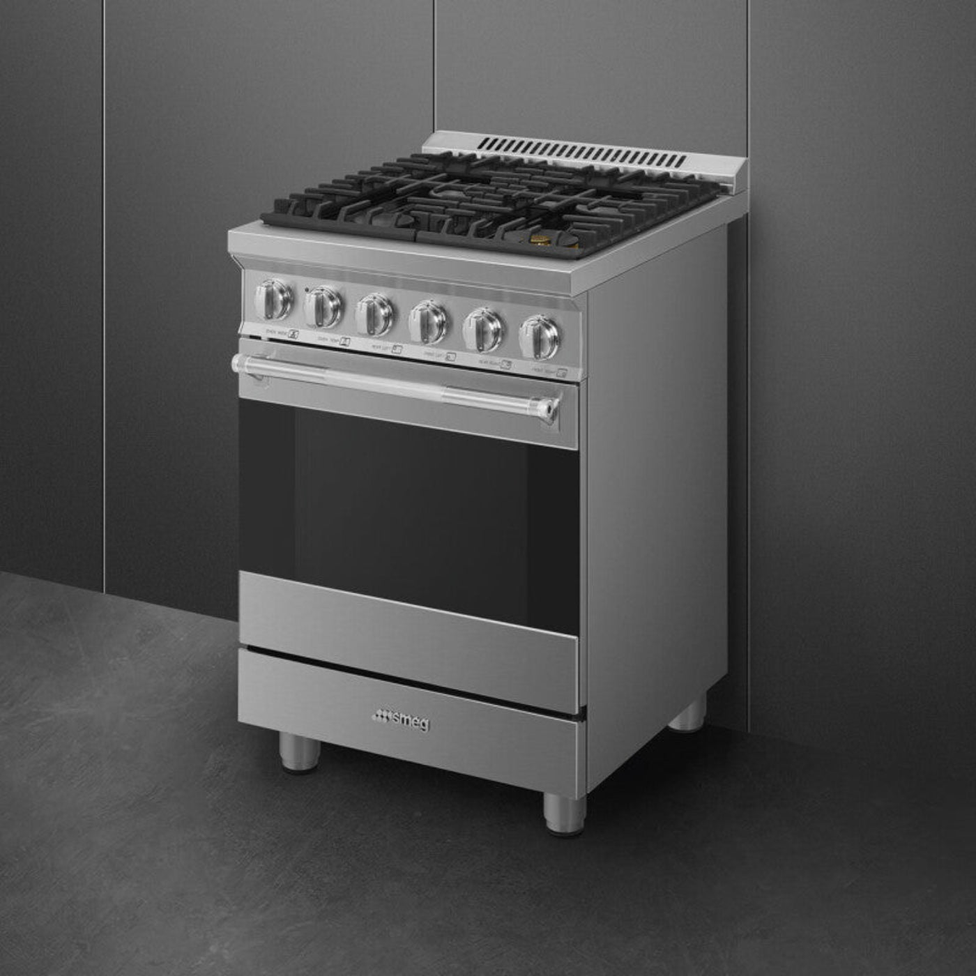 Smeg Range with Hob 24" Aesthetic Stainless steel - SPR24UGGX