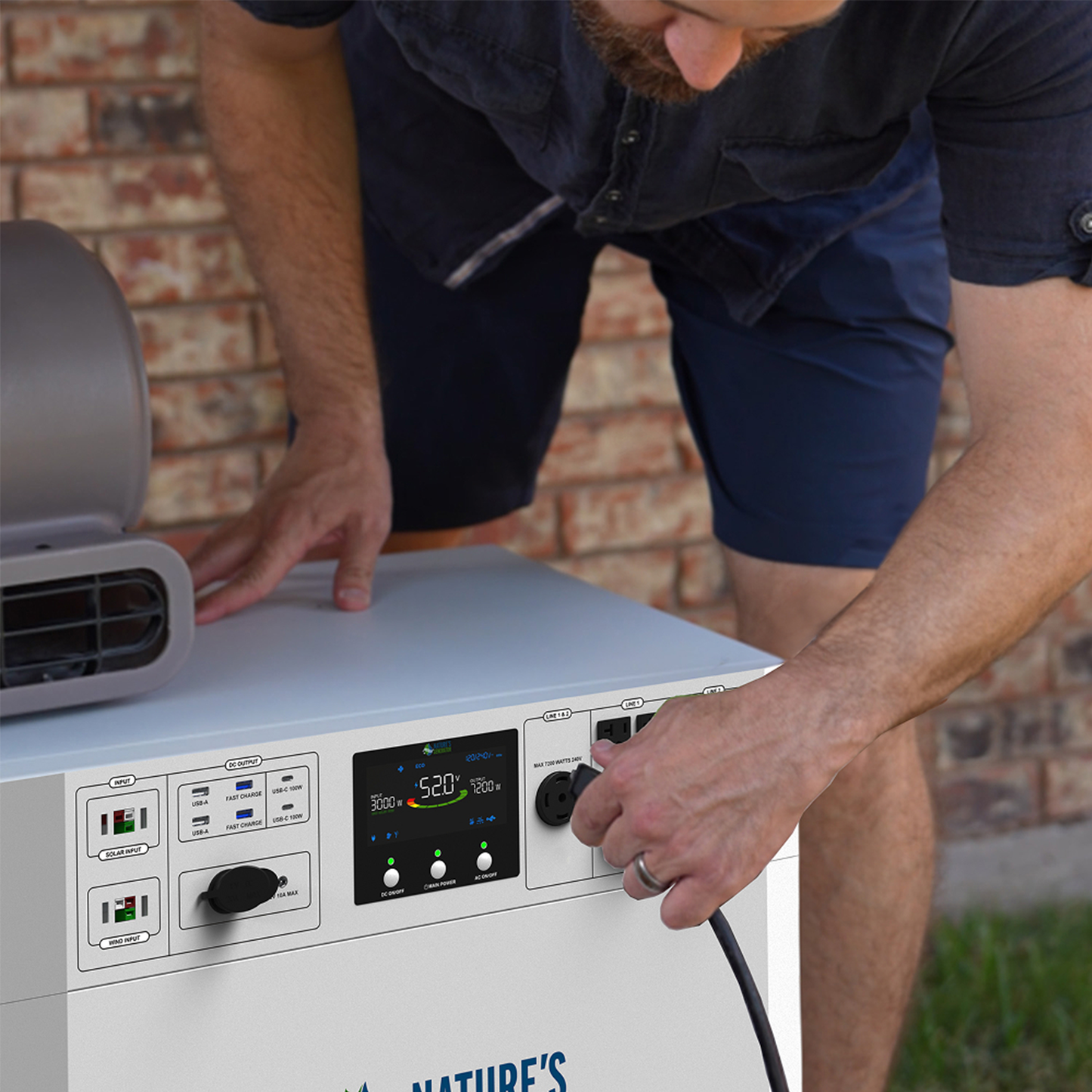 Nature's Generator  Gen 2 Solar Generator and Transfer Switch - NGPHAUP