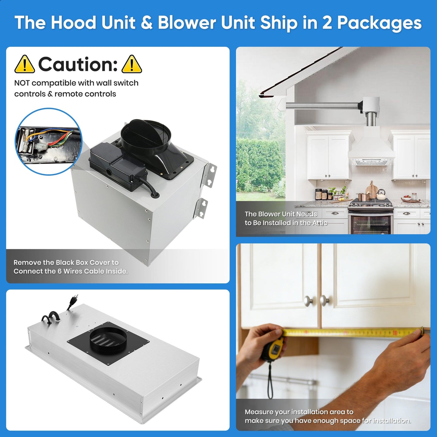 AWOCO RH-IT08-R Ceiling Mount Range Hood Baffle Filters - Split Insert - 1000 CFM & 8" Vent - RH-IT08-R30-COLD