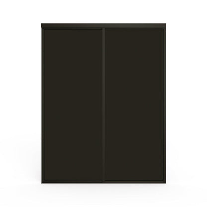 Doors22 80x96 Glass Sliding Room Divider Smoked Clear 2 panels - RDB80x96smokedclear