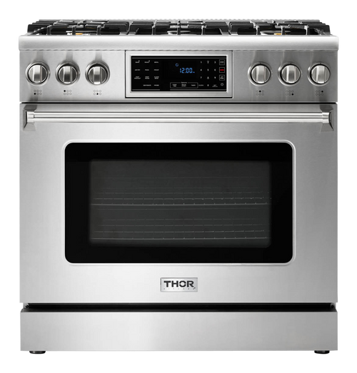 THOR Kitchen 36-Inch Tilt Panel Gas Range - Professional - TRG3601