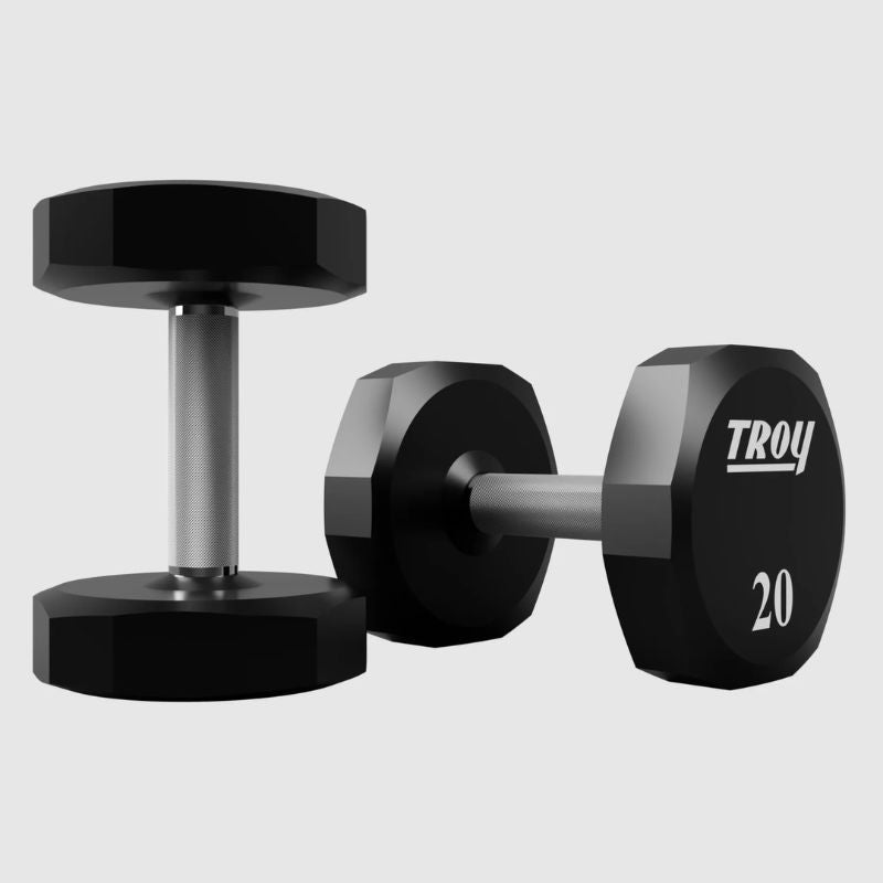 TROY COMMPAC-TSDU100 Urethane Dumbbell Set with Racks