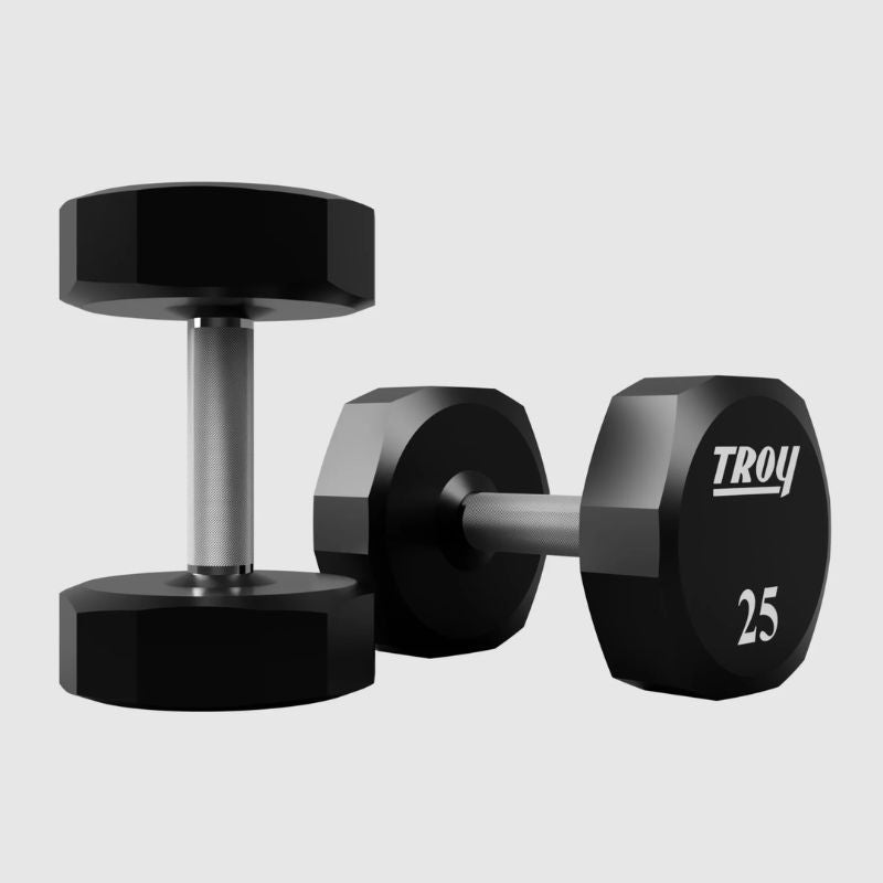 TROY COMMPAC-TSDU100 Urethane Dumbbell Set with Racks