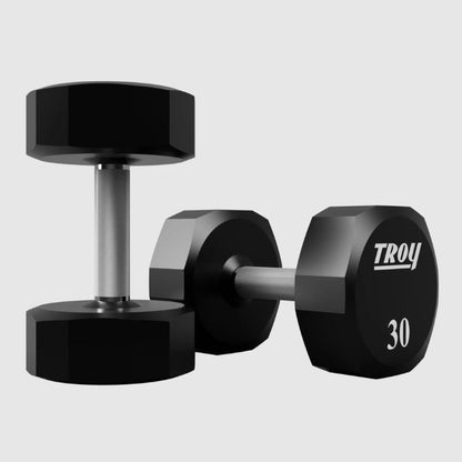TROY COMMPAC-TSDU100 Urethane Dumbbell Set with Racks