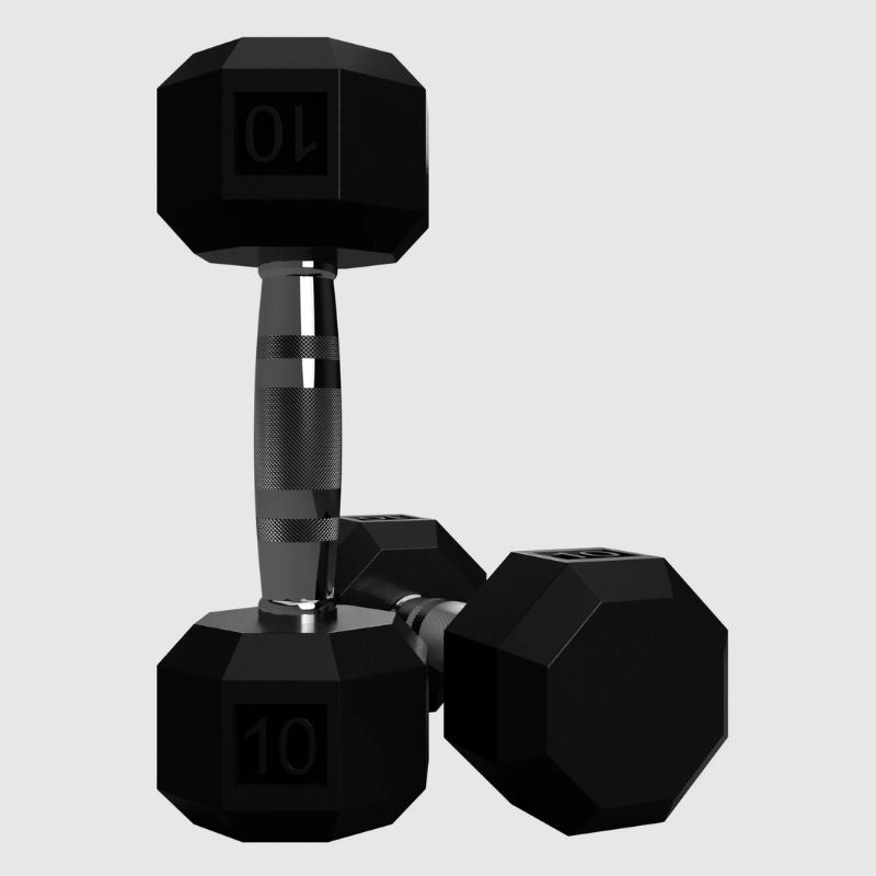 VTX SD-R 8-Sided Rubber Encased Hex Dumbbell