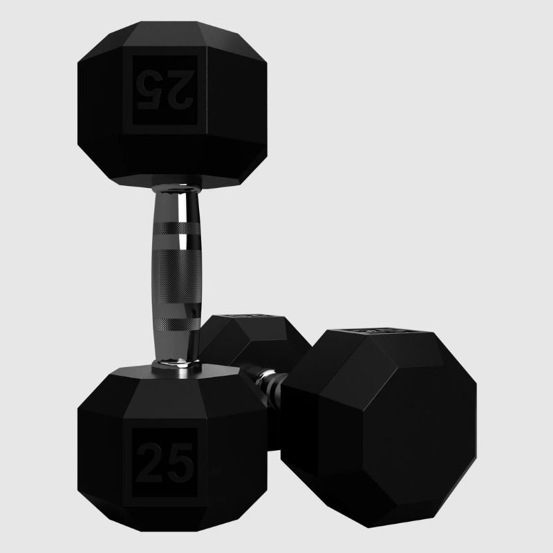 VTX SD-R 8-Sided Rubber Encased Hex Dumbbell