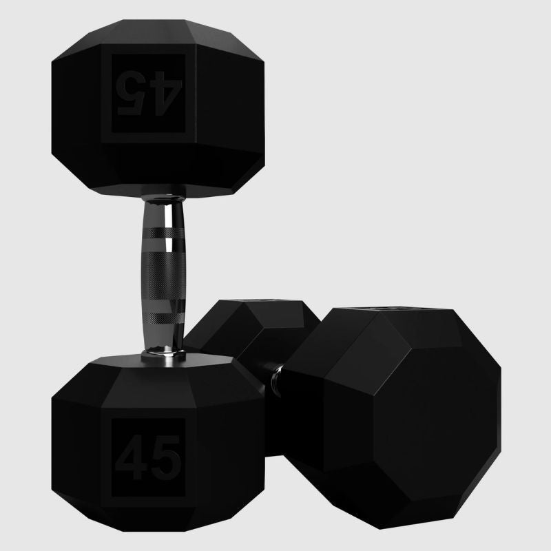 VTX SD-R 8-Sided Rubber Encased Hex Dumbbell