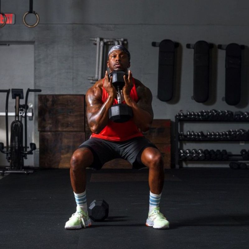 VTX SD-R 8-Sided Rubber Encased Hex Dumbbell