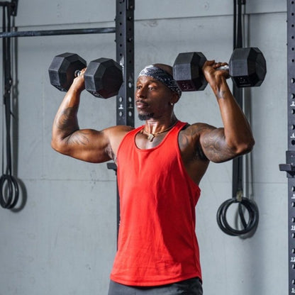 VTX SD-R 8-Sided Rubber Encased Hex Dumbbell