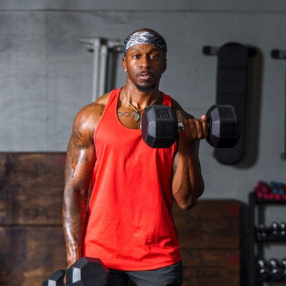 VTX SD-R 8-Sided Rubber Encased Hex Dumbbell