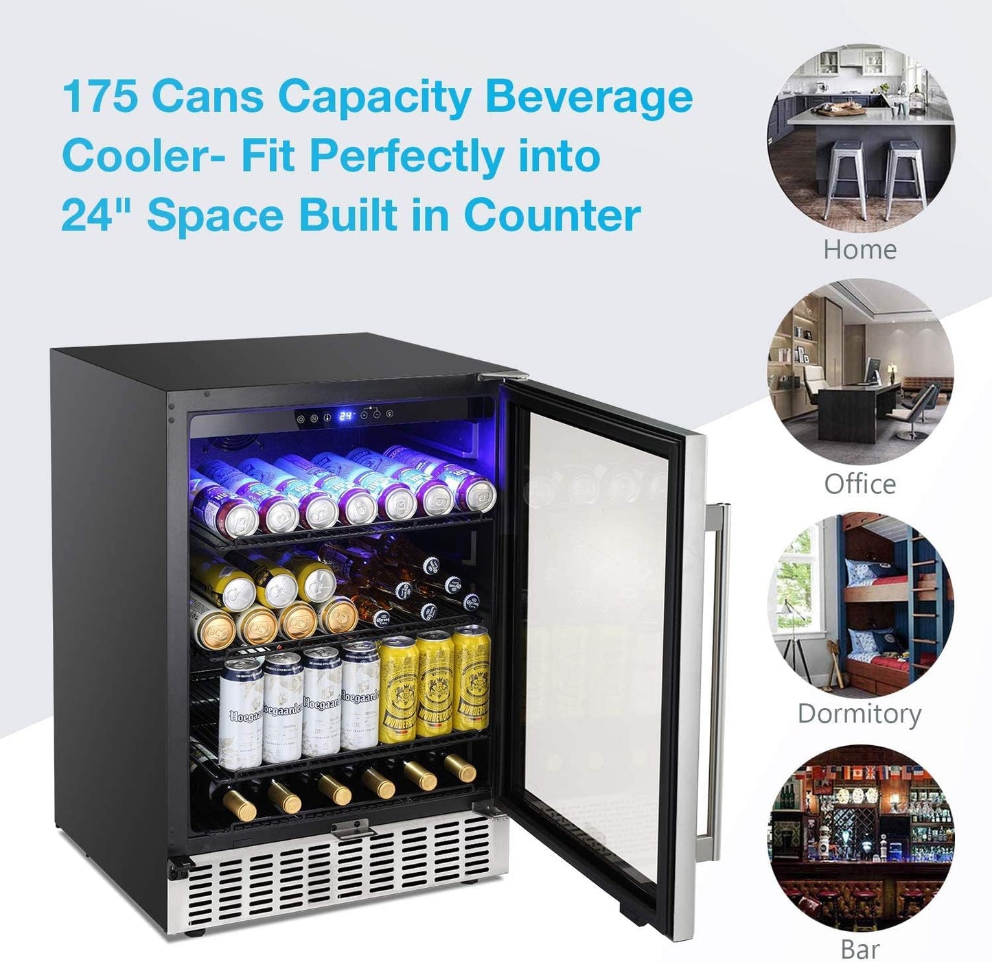 Antarctic Star 24 Inch Beverage Refrigerator - W51034C