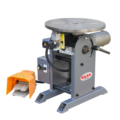 KAKA INDUSTRIAL Welding Positioner 485 lbs Tilt angle 0-135º Rotation motor 125W Rotation speed 0-6 RPM Stepless Speed Control Welder Positioning Machine with Digital Display 110V-60HZ-1PH,WP-220B