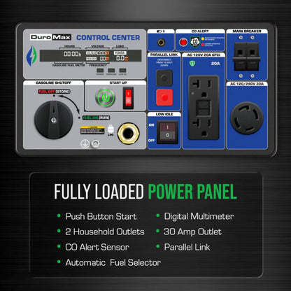 Aurora Generators DuroMax XP7000iHT 7,000 Watt Portable iHT Dual Fuel Inverter Generator w/ CO Alert - PowerGen USA - XP7000iHT