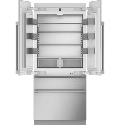 Monogram ZIP364NBVII 36" Panel-Ready Integrated French-Door Panel Ready - ZIP364NBVII