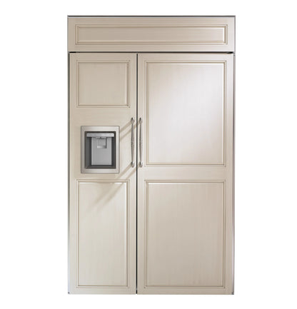 Monogram ZISB480DNII 48" Panel-Ready Built-In Side-by-Side Refrigerator with Dispenser Panel Ready - ZISB480DNII