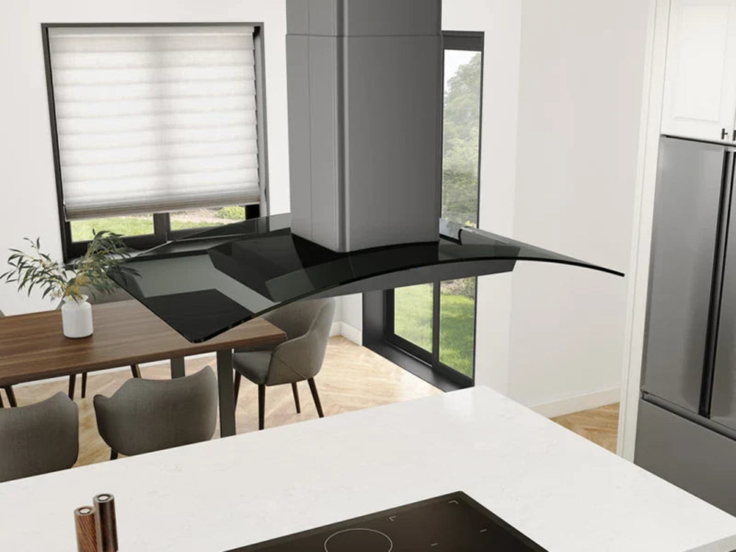 Zephyr ZREM90BBSGG 36" Ravenna Island Black Stainless Steel - ZREM90BBSGG