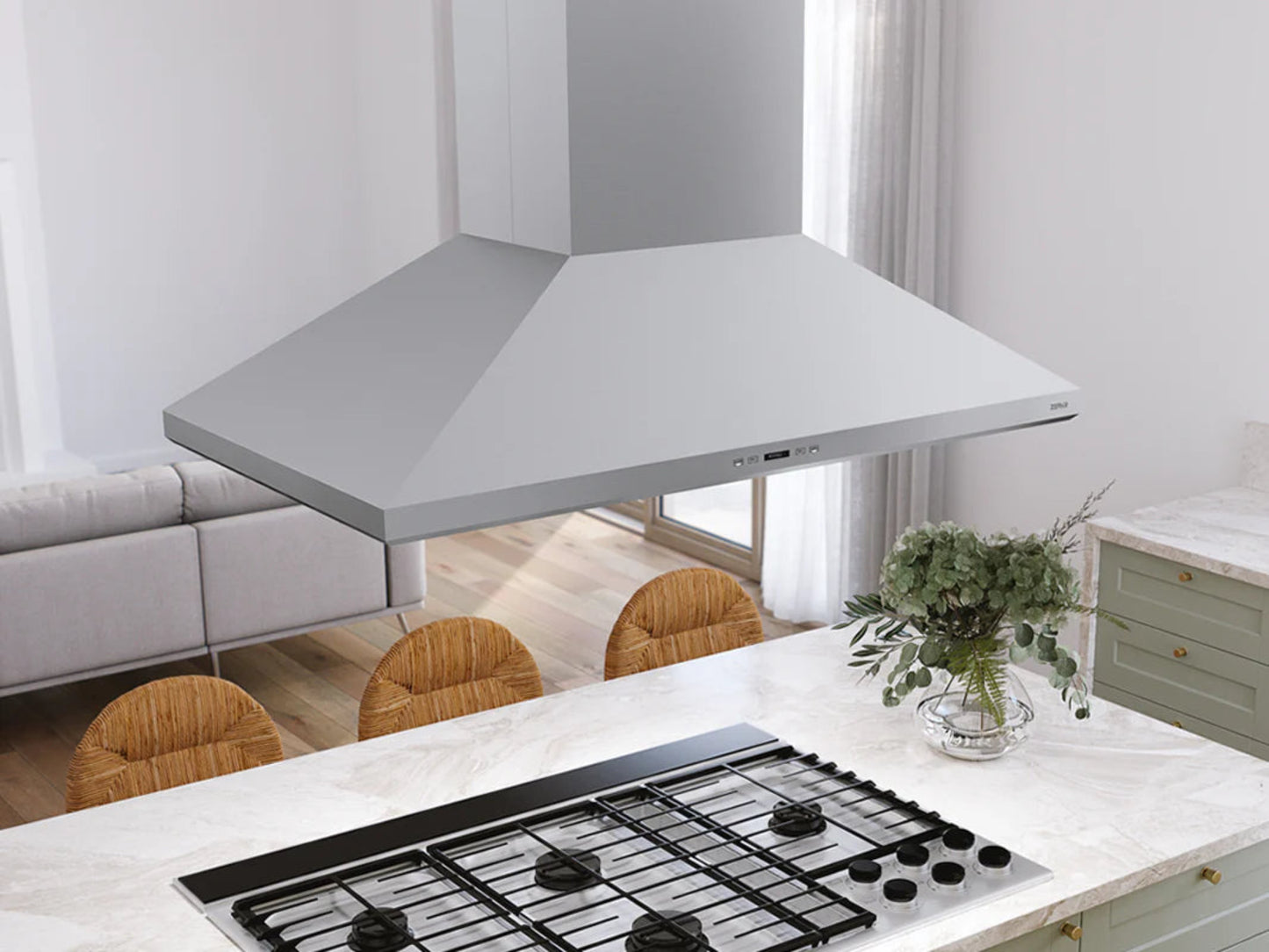 Zephyr ZSLE36DS 36" Siena Pro Island Stainless - ZSLE36DS