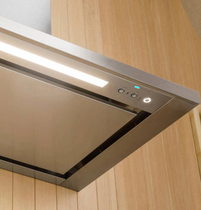 Monogram ZVWS481SRSS 48" Wall-Mounted Pyramid Chimney Vent Hood with Air Quality Sensors Stainless Steel - ZVWS481SRSS