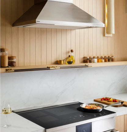 Monogram ZVWS481SRSS 48" Wall-Mounted Pyramid Chimney Vent Hood with Air Quality Sensors Stainless Steel - ZVWS481SRSS