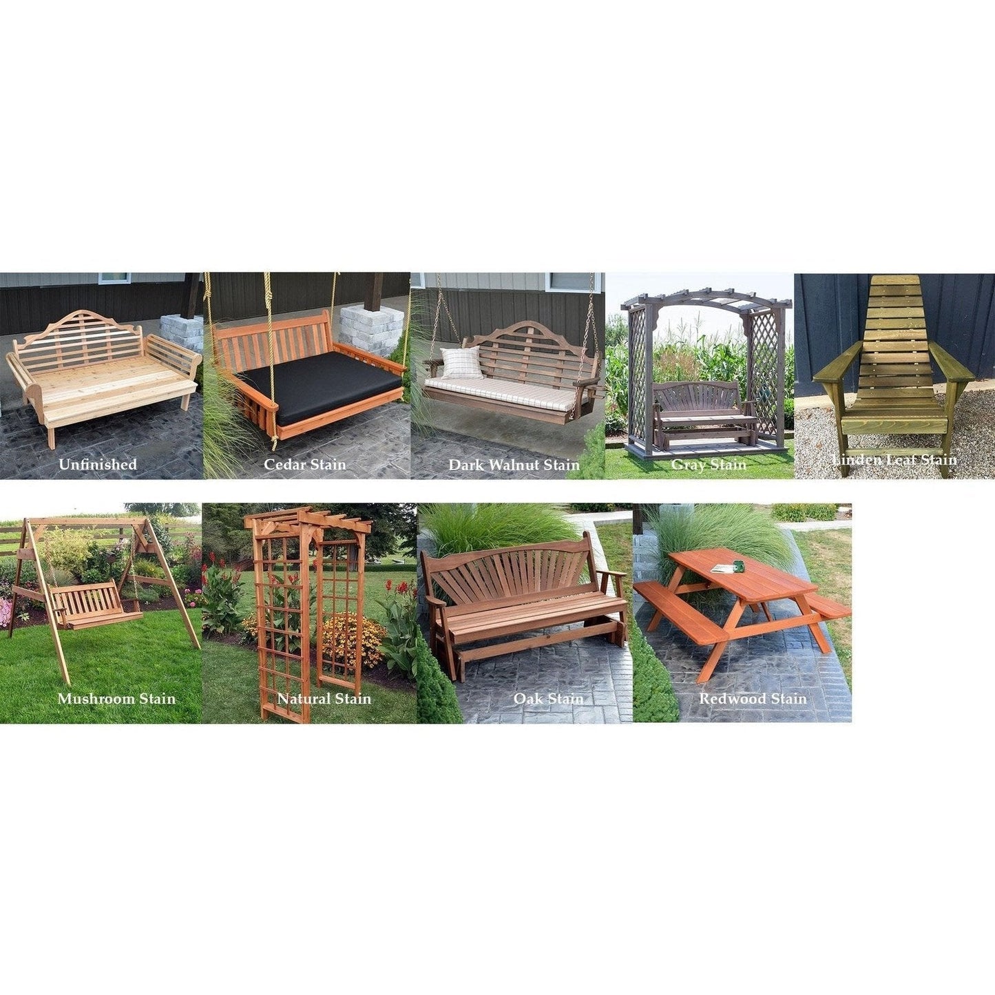 A & L Furniture 75" Twin Mattress Royal English Garden Swingbed - 466C-UNF