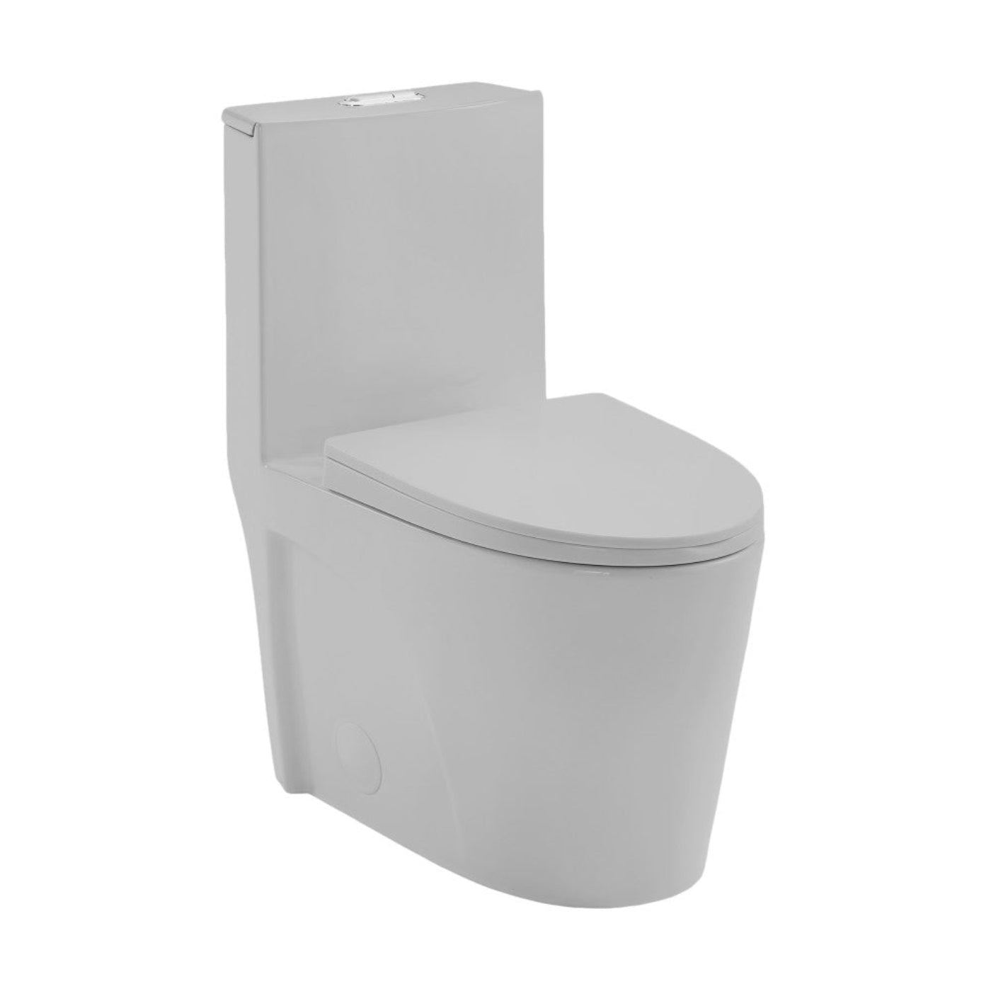 Swiss Madison St. Tropez One-Piece Elongated Toilet Vortex Dual-Flush 1.1/1.6 gpf in Matte Gray - SM-1T254MG