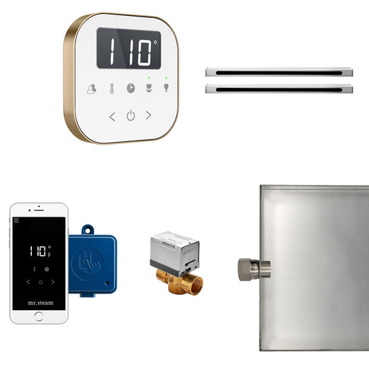 Mr. Steam AirButler Max Linear Package White Brushed Bronze  - ABUTLERLXWBB