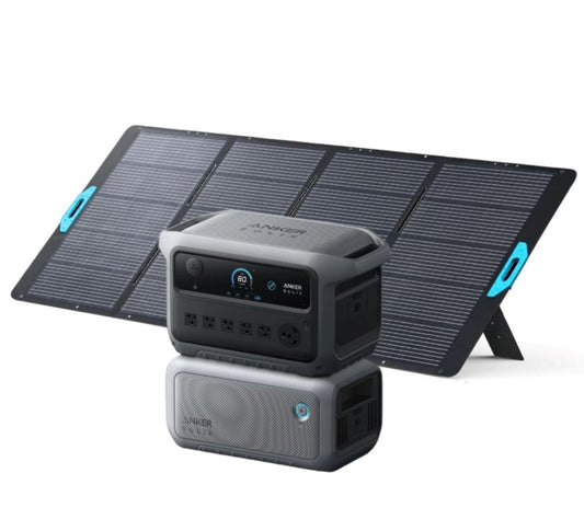 Aurora Generators SOLIX C2000 Gen 2 Portable Power Station with Expansion Battery and 400W Foldable Solar Panel - B17831A6