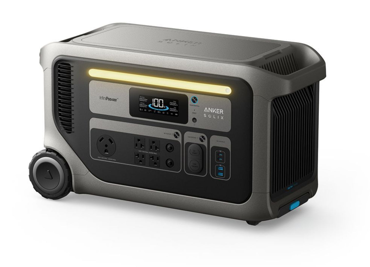 Aurora Generators SOLIX F3000 (3072Wh) Power Station + Transfer Switch - Includes Free TT-30 Cable - B178211T