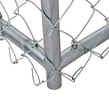 Lucky Dog 10' x 10' Heavy Duty Outdoor Chain Link Dog Kennel w/ Door (3 Pack) - 174144
