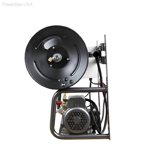 BE Power Equipment 1500 PSI 2.0 GPM Wall Mount Electric Pressure Washer with a Baldor Motor and General Triplex Pump - PowerGen USA - X-1520FW1GENH
