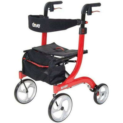 Drive Medical Nitro Euro Style Rollator Rolling Walker - Tall - DM-RTL10266T